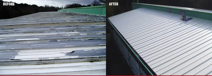 Picture of industrial roofing